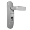 JPM Béquille à Cylindre Pour Porte Extérieure Compatible Fermeture Anti-panique Fluid – Couleur Argent 5