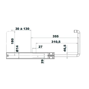 Torbel Verrouille Volet Double 1 Vantail Noir Diamètre 14 Mm 3517650583793 8