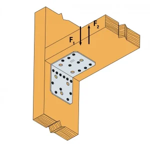 Simpson Strong-Tie Équerre Structurelle 65 X 88 X 88 X 2.5 Mm Simpson-Strong-Tie AB90R 9