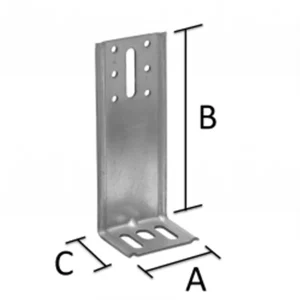 Simpson Strong-Tie Équerre De Bardage Simpson EBC 65 X 158 X 53 Mm Simpson-Strong-Tie EBC160/2,5 12
