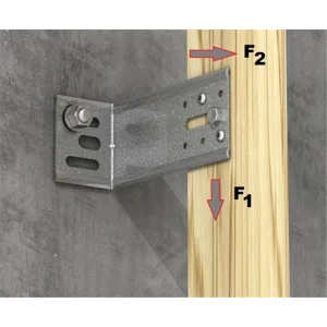 Simpson Strong-Tie Équerre De Bardage Simpson EBC 65 X 158 X 53 Mm Simpson-Strong-Tie EBC160/2,5 10