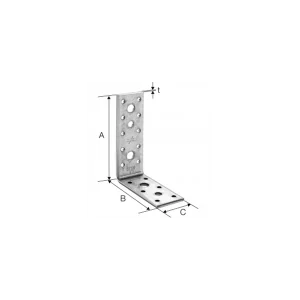 Simpson Strong-Tie Équerre De Fixation Renforcée Simpson AG40312-R – 119 X 91 X 40 Mm 14