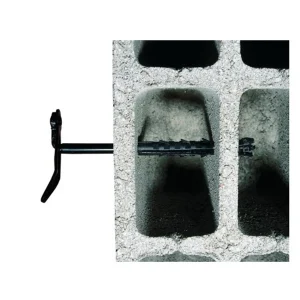 I.N.G. Fixations Arrêt Volet Parpaing Brique Creuse 190 Mm Tige Ø10mm Acier Noir X2 9