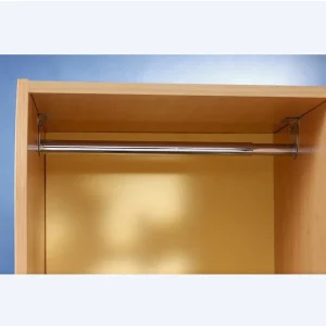 Mottez Barre Penderie Télescopique 40 à 70 Cm – Acier Nickelé 10