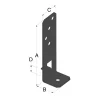 Simpson Strong-Tie Pied De Poteau De Jardin Réglable En Largeur – PPG60/25PB – Acier Galvanisé Finition Noire 11