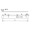 Penture Droite Torbel NF Acier Noir 35 X 5 Mm Gond 14 Mm Longueur 700 Mm 13