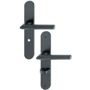 Poignée De Porte à Condamnation Stockholm Hoppe Noir Mat 11702595 6