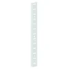 Crémaillère à Visser Monin Pour Mur Intérieur – Longueur 2 M – Largeur 16 Mm – Acier Laqué Blanc 5