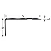 Nez De Marche Strié Percé Alu Incolore 72 X 36 Mm Longueur 3 Mètres Romus 1553 11