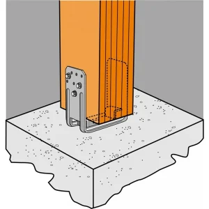 Simpson Strong-Tie Embase De Poteau En U EMBU 141 X 106 X 70 Mm Simpson-Strong-Tie PU140-B 8