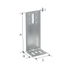 Simpson Strong-Tie Équerre De Bardage EBC Isolation Thermique 118x65x53mm Acier Galvanisé 20