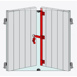 Tringle D’espagnolette Plate Torbel Inox 316L 2000 Mm Poignée à 500 Mm 9