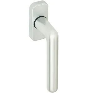 Poignée De Fenêtre à Béquille Vachette Golf Argent Sur Bloc Platine 6