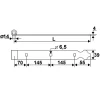 Penture Feston Percée Torbel Noire 39 X 4 Mm Gond 14 Mm Longueur 560 Mm 11