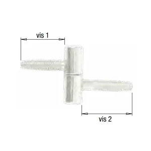 Fiche à Visser Torbel Acier Zingué Blanc Menuiserie Bois Diamètre 12 Mm 8