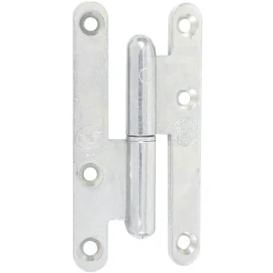 Torbel Paumelle Droite Bouts Ronds Sens Gauche Acier Zingué Blanc 110 X 60 Mm 6