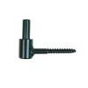 I.N.G. Fixations Gond Volet Battant Bois Clavette Soudée Queue Filet Ø 14 Mm Acier Noir 16