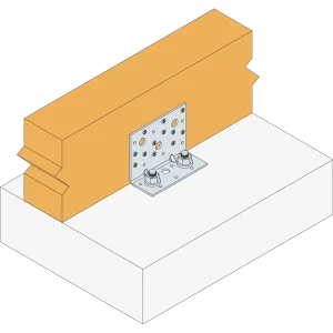 Simpson Strong-Tie Equerre Large Renforcée AE – Acier Galvanisé – 90 X 48 X 75 Mm épaisseur 3 Mm 7