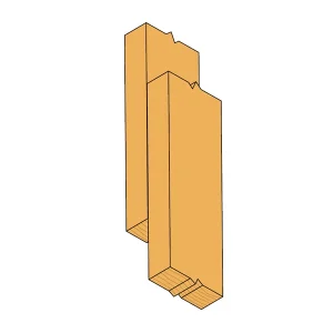 Simpson Strong-Tie Connecteur Invisible Pour Montants D’ossatures Bois ICST – Acier Galvanisé – épaisseur 2 Mm 12