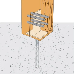 Simpson Strong-Tie Broche STD Pour Connecteurs à âme Intérieure 8×180 Mm 13