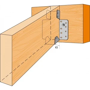 Sabot à Pente Réglable SPR Largeur 38 Mm Simpson Strong-Tie SPR38/120 10