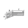 Équerre Angle De Mur Sortant ITE Simpson AB45C Simpson Strong-Tie 19