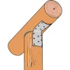Équerre Pour Bois Rond De 80 à 140 Mm Simpson Strong-Tie Simpson-Strong-Tie EBR80-B 22