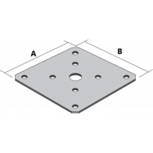 Platine Optionnelle Pour Pied De Poteau Simpson Strong-Tie PLPP180 7