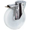 Roue Polyamide Blanche Chape Inox Frein Ø125 Mm PRODIF-SOMEC 004653 7