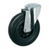 Roulette Oeil Sans Frein Caoutchouc Noir Ø125mm : PRODIF-SOMEC 002056 8