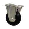 Roulette Sur Platine Fixe Caoutchouc Noir Diamètre 50 Mm 23316 PRODIF-SOMEC 023316/RS 10