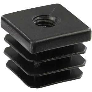 Douille Carrée 30 Polyéthylène Noir Taraudée M10 PRODIF-SOMEC E4080 6