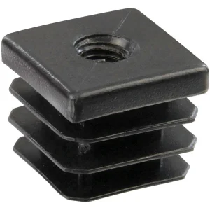 Douille Carrée 40 Polyéthylène Noir Taraudée M10 PRODIF-SOMEC E4090 6