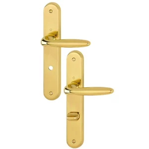 Poignée De Porte à Condamnation Verona Hoppe En Laiton Poli 2818404 6