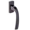 Poignée De Fenêtre à Béquille Vachette Muze Diamant Noir Bloc Platine 11