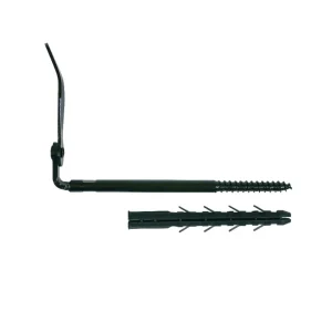 I.N.G. Fixations Arrêt Volet Parpaing Brique Creuse 190 Mm Tige Ø10mm Acier Noir X2 7