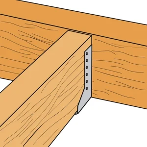 Simpson Strong-Tie Sabot Ailes Intérieures SAI Largeur 76 Mm Hauteur 152 Mm SAI380/76/2 12