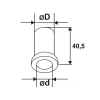 Douille Réduction Gond Volets 18 Mm à 14 Mm Noir Torbel 5115109 11