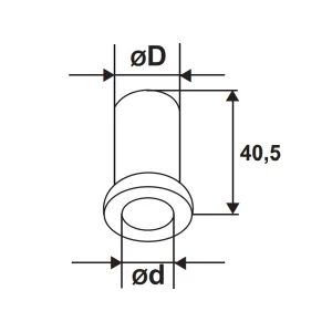 Douille Réduction Composite Gond De Volets 8 Mm Torbel 5115089 7