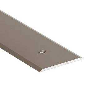Seuil De Porte Plat Percé Aluminium Titane 40 Mm X 2.70 M Romus 1573 6