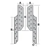 Patte De Solivage Droite 45×220 Mm Simpson Strong-Tie PSD220/45/2 11