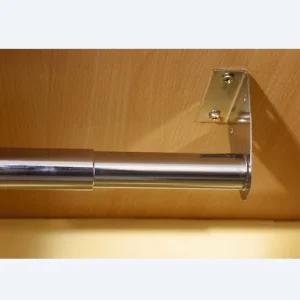 Mottez Barre Penderie Télescopique 40 à 70 Cm – Acier Nickelé 12