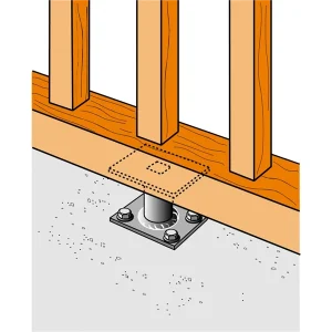 Petit Pied De Poteau Hauteur 80 Mm Simpson Strong-Tie PPMINI80 10