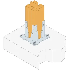 Simpson Strong-Tie Pied De Poteau Carré Sur Platine à Boulonner AG527P Simpson-Strong-Tie 9