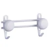 Porte Manteaux à 2 Têtes – Mottez – Acier Blanc 7