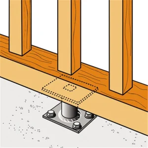 Petit Pied De Poteau Hauteur 80 Mm Simpson Strong-Tie PPMINI80 18