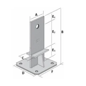 Pied De Poteau En âme Avec Platine PPSDT Simpson Strong-Tie PPSDT230 8