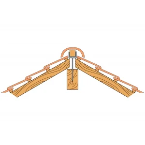 Simpson Strong-Tie Support De Faîtage RB Largeur 40 Mm Longueur 200 Mm RB20040 10