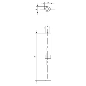Clemenson Industrie Paumelle à Souder Soudaroc Réglable Hauteur 160 Mm 75 Kg Max 11