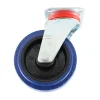 Roulette Sur Platine Pivotante Caoutchouc Bleu Diamètre 125 Mm PRODIF-SOMEC 022151 5